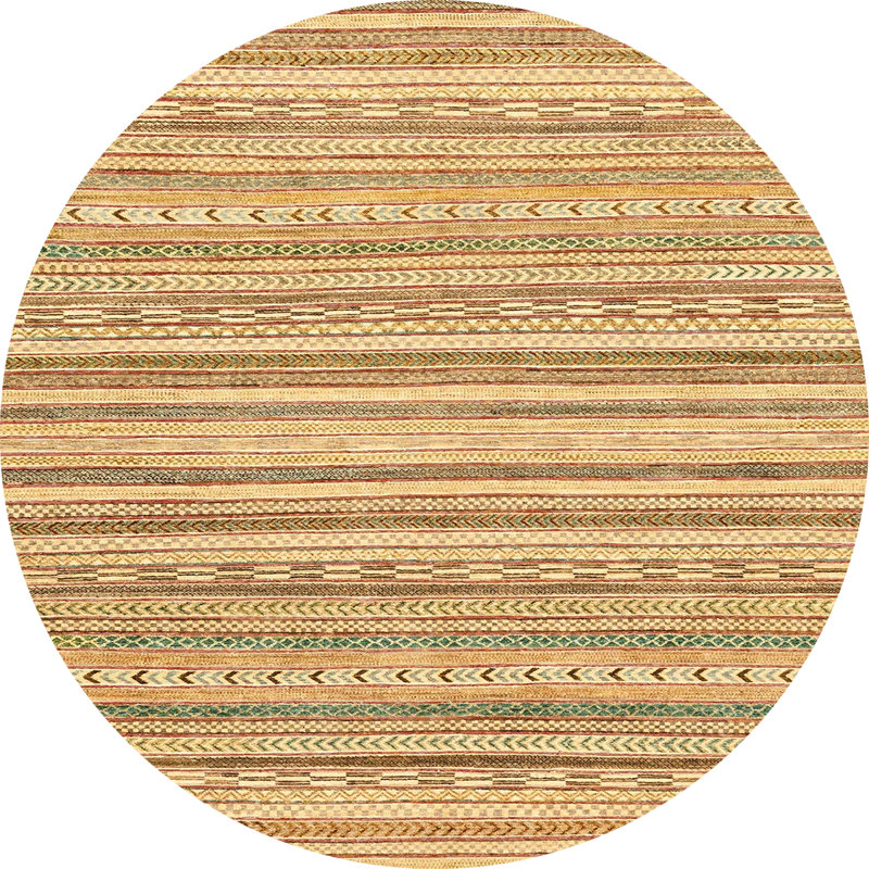 Tapis abstrait moderne 2873, Rond 8 pi