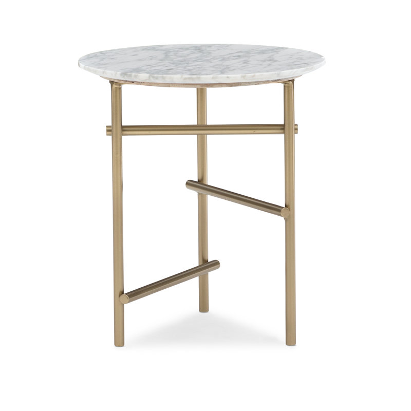 Modern Edge Marble End Table