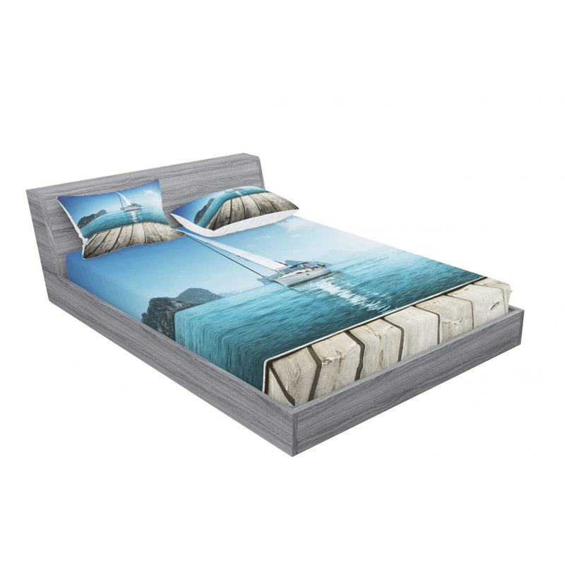 Microfiber Sheet Set, Queen Sheet Set with Fitted Sheet