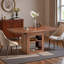 59''-71'' Expandable Dining Table, Rectangular Kitchen Dining Table With Two Open Shelves, Accommodating 4-8 People-1652129196