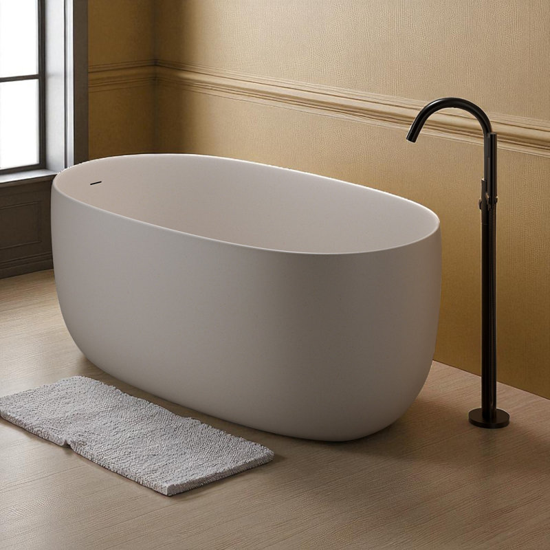 Baignoire autoportante 51 po. X 25,6 po., Beige sablonneux