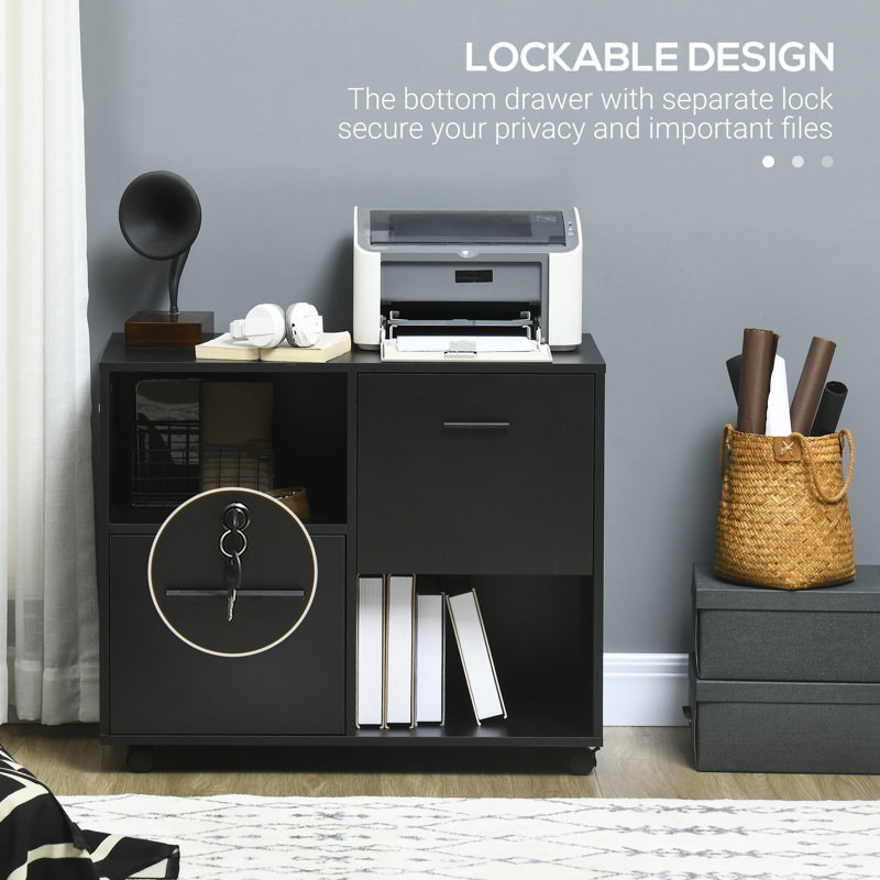 Maianh 31.5'' Wide 2 -Drawer Mobile File Cabinet