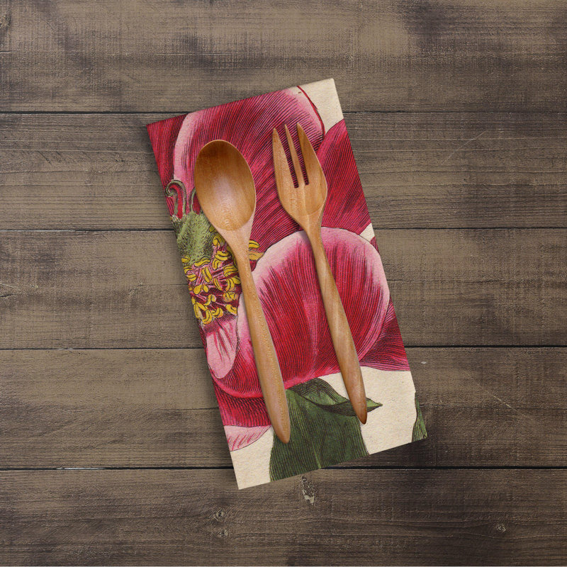 Cotton Floral Waffle Tea Towel Kitchen Towel