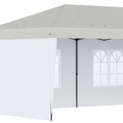 Auvent 10 po x 20 po avec 4 parois latérales - parfait pour les rassemblements en plein air, le jardin, la housse de blocage de patio, les sacs de transport, l'installation rapide