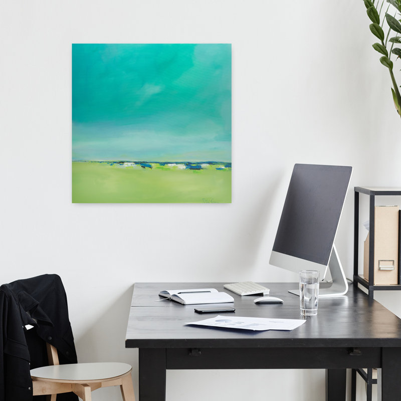 Free and Clear Abstract Contemporary Art, H 18 po x l 18 po