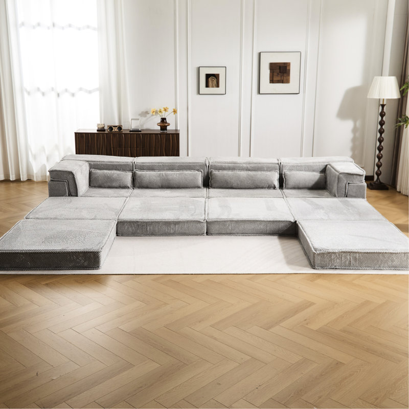 Upholstered 77.54 " Fabric Sectional