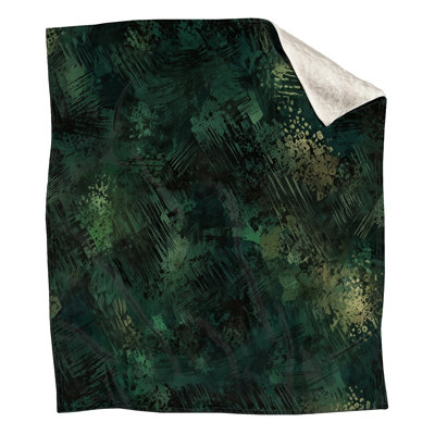 Couvertures à texture abstraite vert foncé