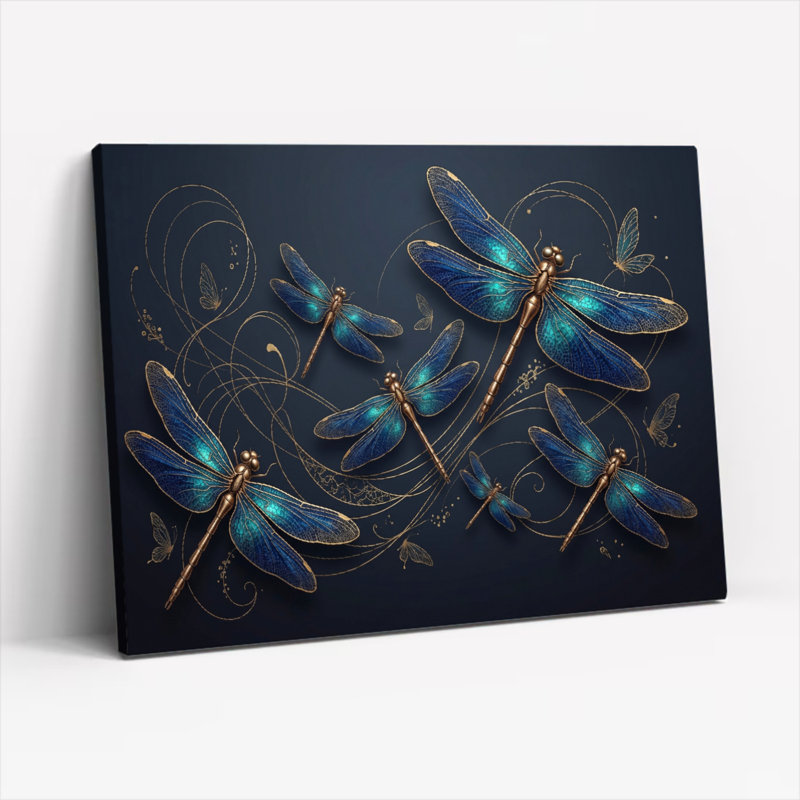 Ensemble de 1 tableau sur toile Libellule, 20"H x 30"W, Wrapped Canvas