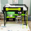 Lit mezzanine avec bureau, tablettes, lumières DEL et ports USB-1554816055