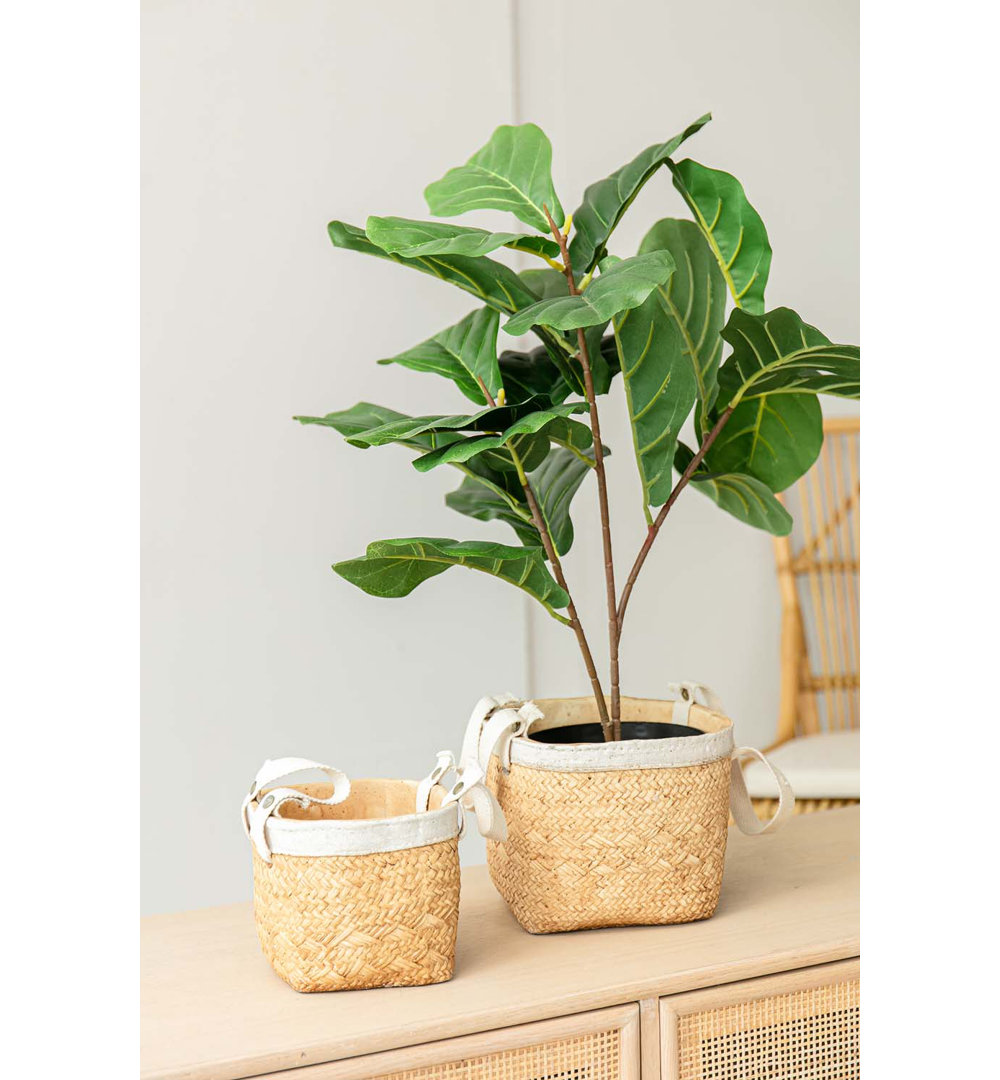 Valdes Pot Planter (Set of 2) Rosecliff Heights