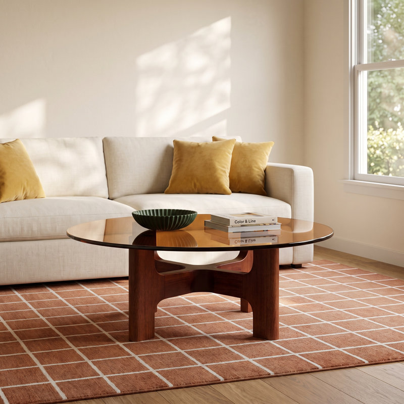 Gallia Glass Top Single Coffee Table