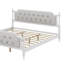Traditional Style Bed Frame With Upholstered Tufted Headboard-1874800067-1874800078