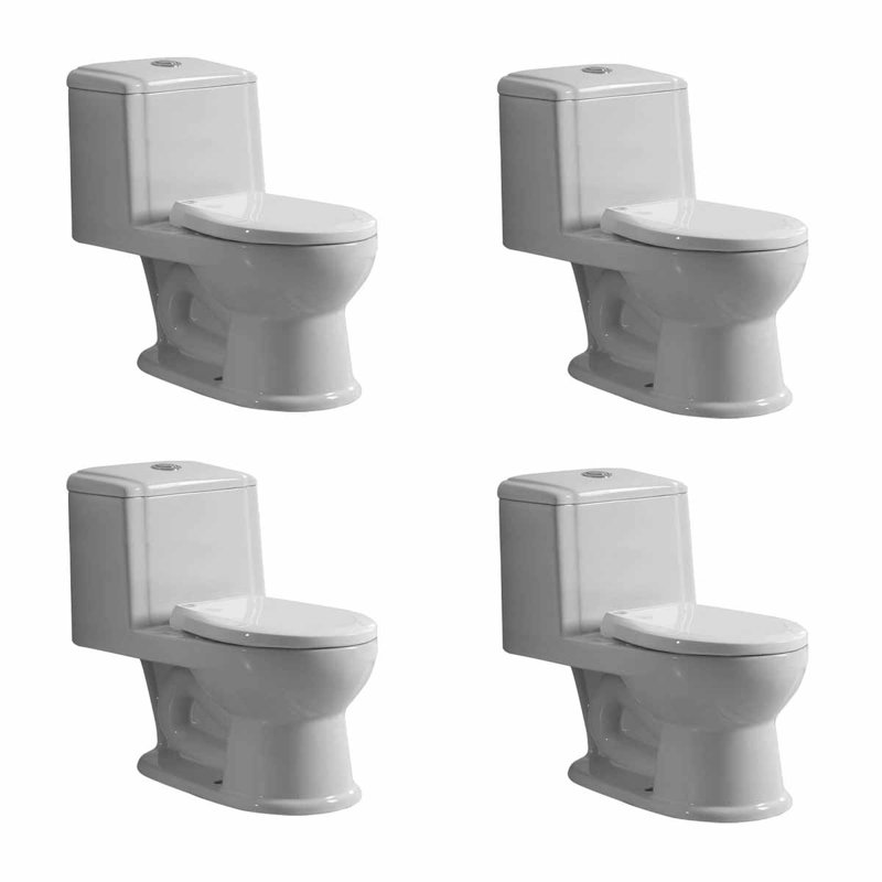 The Renovators Supply Inc. 1.25 Gallons GPF Round Floor Mounted Kit (Seat Included)