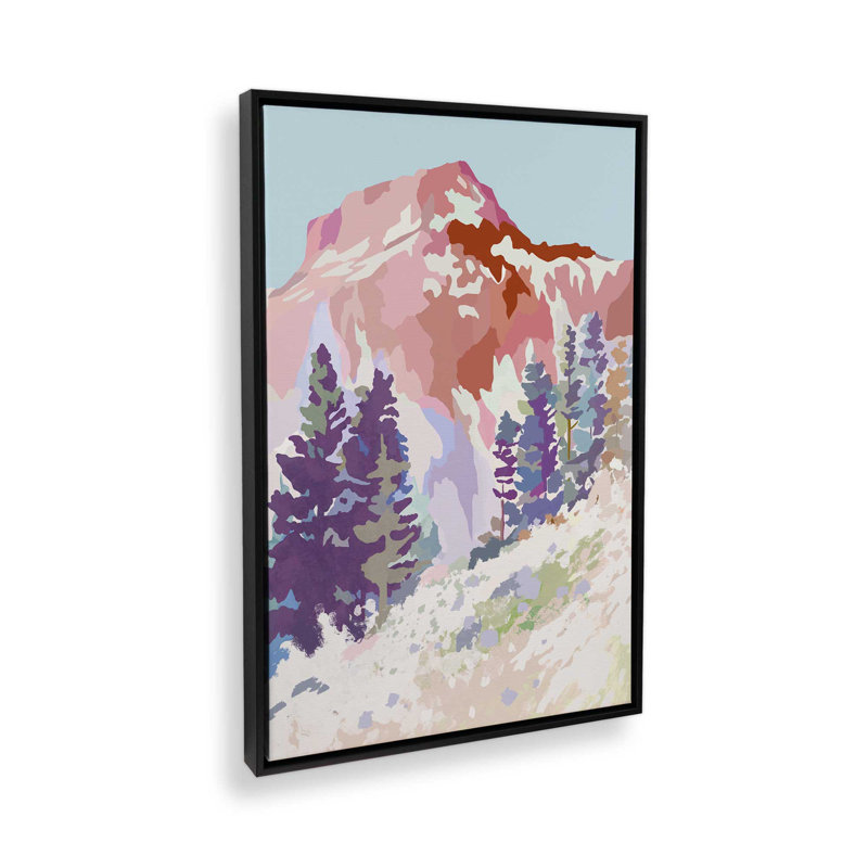 «Alpine Lite II» par Garima Dhawan, reproduction d'art, H 40 po x l 30 po, Noir, Cadre flottant
