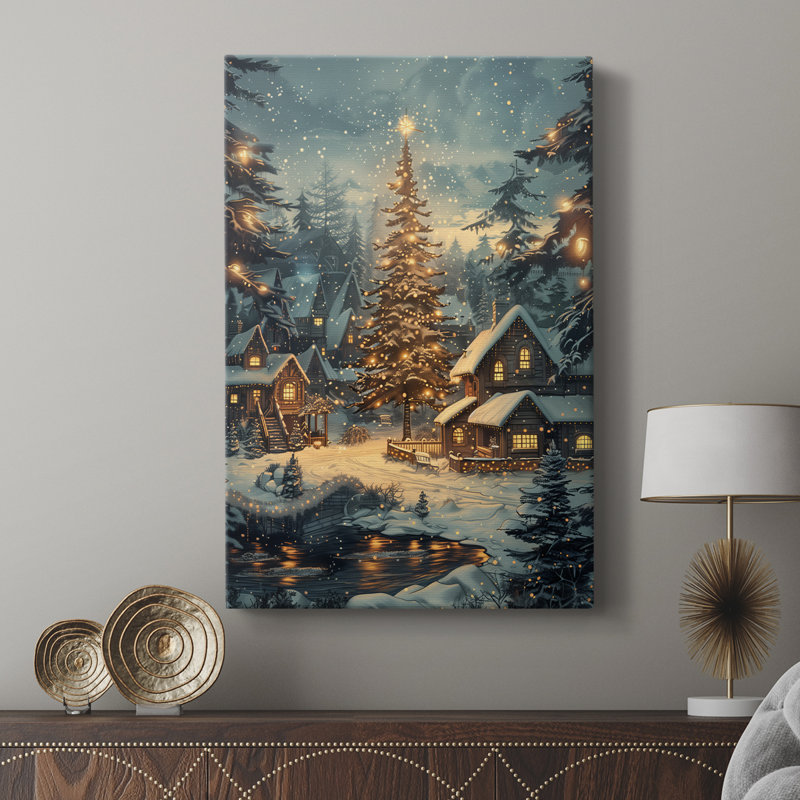 Art des Fêtes de Noël DCxxxvi - galerie sur mesure, H 18 po x l 12 po