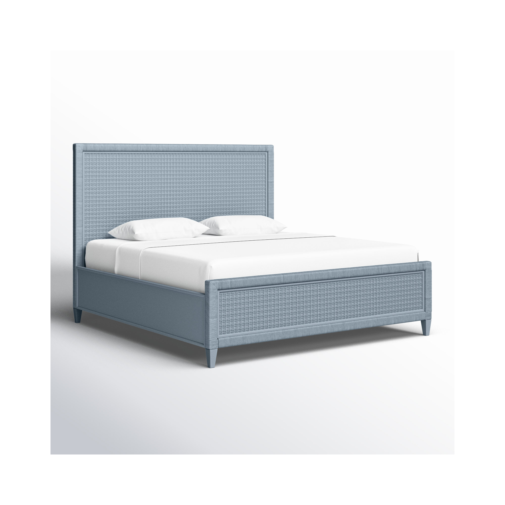 Monterey Woven Bed, Sea Glass, King