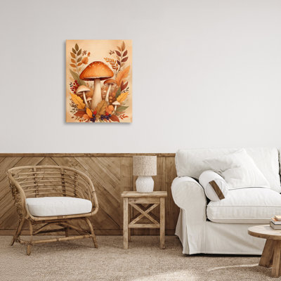 Toile d'automne champignon, conception par Creative Studio