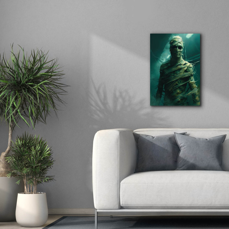 Art mural sur toile Epic Graffiti «Forsaken Guardian» par r3darch0n, H 26 po x l 18 po x P 0,75 po