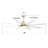 Modern Smart Ceiling Fan With Dimmable Led Light 8 ABS Blades Remote Control Reversible DC Motor For Home Office
