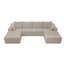 Siège de canapé modulaire 131,9 x 68,9 po, canapé rembourré compressé pour le salon, la chambre à coucher, l’appartement, aucun assemblage requis, combinaison gratuite de 4 PC, tissu en velours côtelé moelleux-801155590