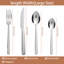 Ensemble de couverts 24 pièces Ebern Designs Coupar - Service pour 6 - Argent