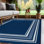 Tapis bleu foncé Quinnipack