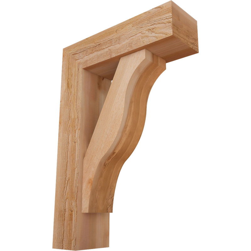 Support Funston Block avec support décalé, 38 x 26, Cèdre rouge occidental de l 8 po (scié brut)