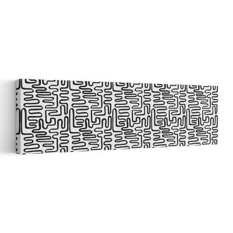 Art mural contemporain contemporain, H 16 po x l 48 po