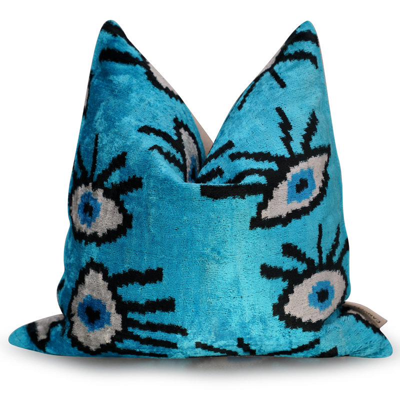 Square Pillow Cover & Insert, Blue