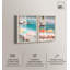 Ensemble de décorations murales pour salle de bain Coast Bliss Shadowbox par Art Remedy, cadre blond, 10 x 15-506875003-506875005