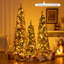 Ensemble de 3 arbres de Noël artificiels 4 pi 5 pi 6 pi avec 3 branches de neige