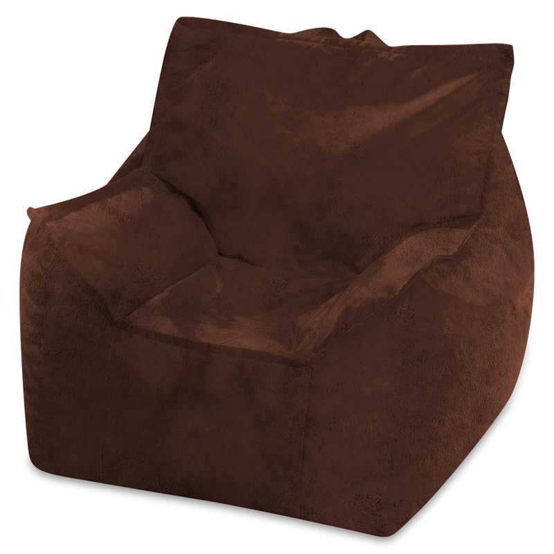 Fauteuil à billes Posh Creations, Fausse fourrure de lapin brun