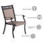 Chaise de patio avec accoudoirs Artemus