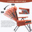 Chaise de camping pliante réglable 5 positions avec poche latérale et sac de transport Vorntek-132427169