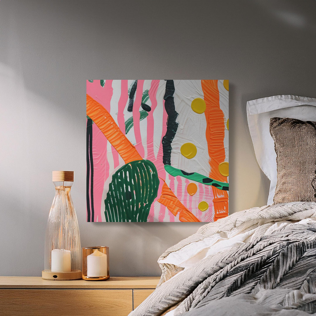Abstract Wall Art, Painting Print, Modern Art Decor, Funky Wall Decor, Living Room Wall Art, Canvas Wall Art, Ready to Hang