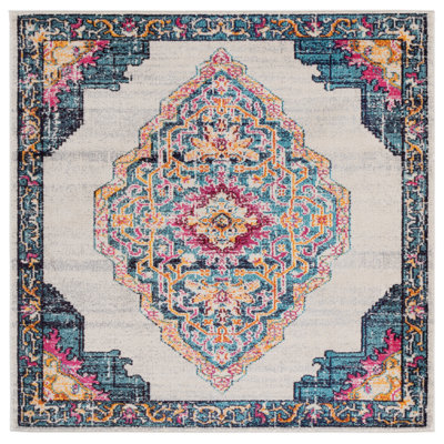 Tapis d'intérieur multicolore oriental Hertzler