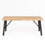 Table de salle à manger - table à lattes en bois, l 34,09 po x P 71,73 po, H 29,85 po, gris, capacité de charge de 300 lb