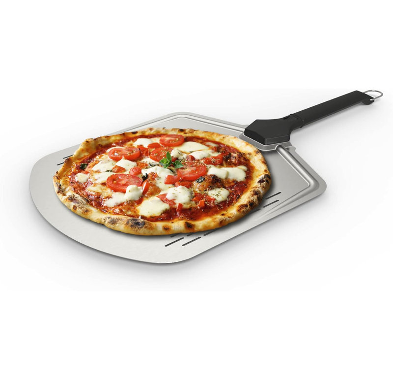 Pelle à pizza perforée 14 po / 36 cm Witt - Peau en aluminium ultra-mince pour extraire facilement la pizza du four