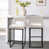 White Seat/ Black Frame
