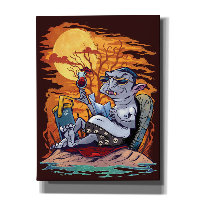 Dura Halloween à la plage Dracula, H 16 po x l 12 po x P 0,75 po