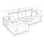 Canapé modulaire en chenille Cloud Design