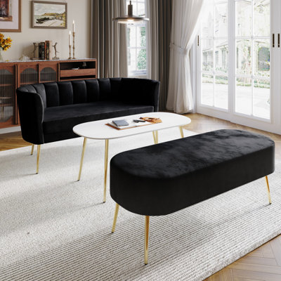 Keighley 3 - Piece Velvet Living Room Set