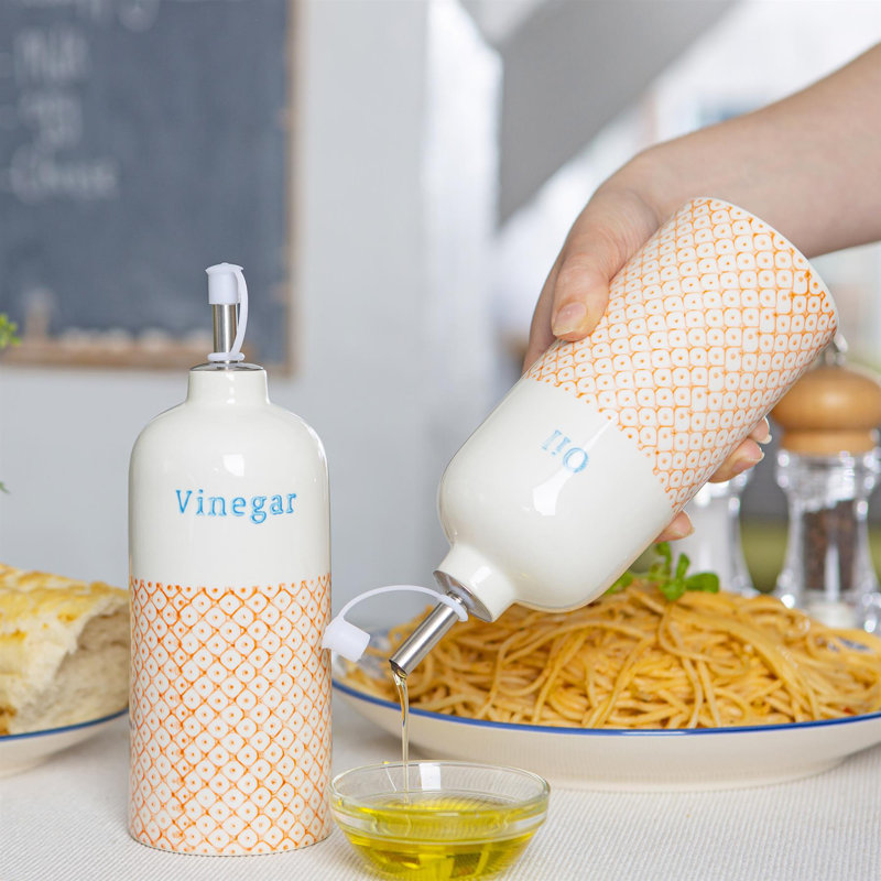 Hand-Printed Kitchen Essentials -orange