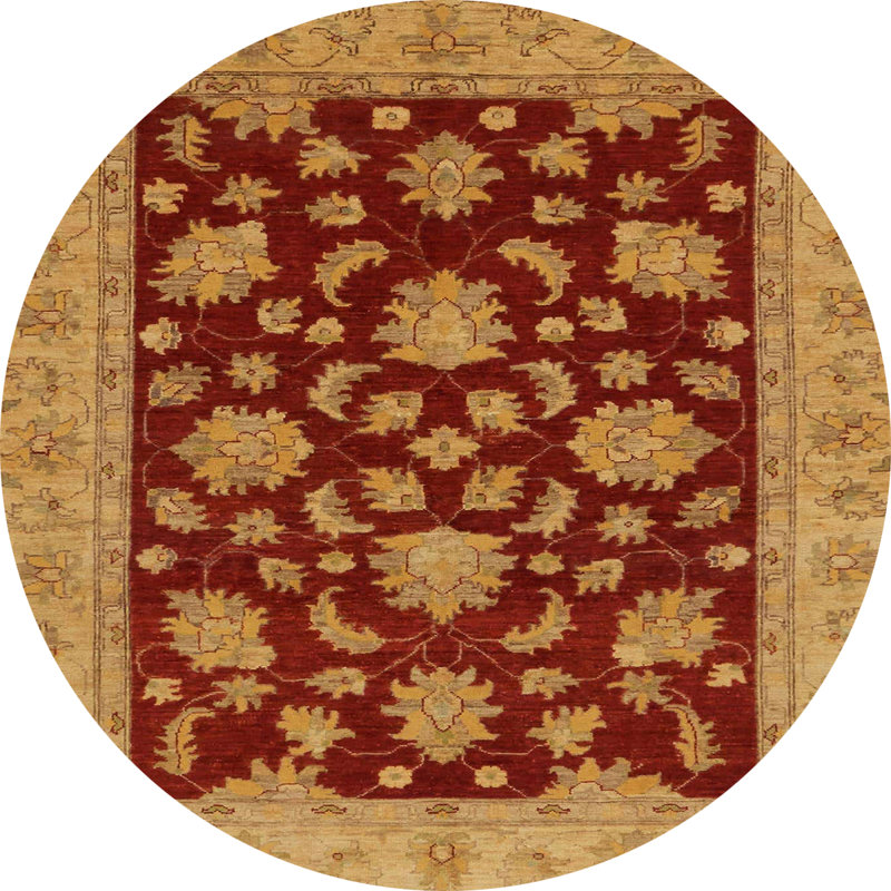 Tapis abstrait moderne 491, Rond 8 pi