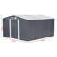 Azzaria 10 ft. W x 13 ft. D Metal Apex Garage Shed
