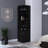 2-Shelf 8 Bar Cabinet In Trendsetting Black For Home Entertaining And Decoration Cool Primary Living Space