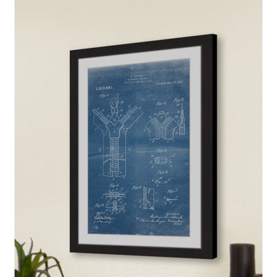 " Zipper 1917 Blueprint " by Steve King