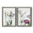 Toile avec cadre gris
