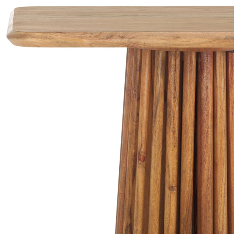 Console en bois massif 55 po Roanne, Naturel