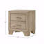 Table de chevet 2 tiroirs en finition naturelle